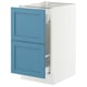 SEKTION / MAXIMERA Gabinete bjo clsf residuos/2frentes, blanco/Lerhyttan azul, 18x24x30 "
