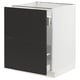 SEKTION / MAXIMERA Gabinete bjo clsf residuos/2frentes, blanco/Nickebo antracita mate, 24x24x30 "