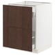 SEKTION / MAXIMERA Gabinete bjo clsf residuos/2frentes, blanco/Sinarp marrón, 24x24x30 "