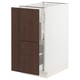 SEKTION / MAXIMERA Gabinete bjo clsf residuos/2frentes, blanco/Sinarp marrón, 15x24x30 "