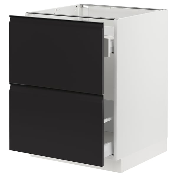 SEKTION / MAXIMERA Gabinete bjo clsf residuos/2frentes, blanco/Upplöv antracita mate, 24x24x30 "