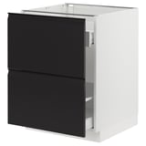 SEKTION / MAXIMERA Gabinete bjo clsf residuos/2frentes, blanco/Upplöv antracita mate, 24x24x30 "