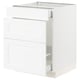 SEKTION / MAXIMERA Gabinete bjo clsf residuos/3frentes, blanco Enköping/blanco efecto madera, 24x24x30 "
