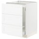 SEKTION / MAXIMERA Gabinete bjo clsf residuos/3frentes, blanco Enköping/blanco efecto madera, 24x24x30 "