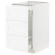 SEKTION / MAXIMERA Gabinete bjo clsf residuos/3frentes, blanco Enköping/blanco efecto madera, 18x24x30 "
