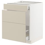 SEKTION / MAXIMERA Gabinete bjo clsf residuos/3frentes, blanco/Havstorp beige, 24x24x30 "