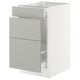 SEKTION / MAXIMERA Gabinete bjo clsf residuos/3frentes, blanco/Havstorp gris claro, 18x24x30 "
