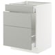 SEKTION / MAXIMERA Gabinete bjo clsf residuos/3frentes, blanco/Havstorp gris claro, 24x24x30 "