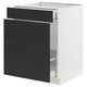 SEKTION / MAXIMERA Gabinete bjo clsf residuos/3frentes, blanco/Nickebo antracita mate, 24x24x30 "