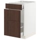 SEKTION / MAXIMERA Gabinete bjo clsf residuos/3frentes, blanco/Sinarp marrón, 18x24x30 "
