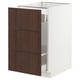 SEKTION / MAXIMERA Gabinete bjo clsf residuos/3frentes, blanco/Sinarp marrón, 18x24x30 "