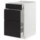 SEKTION / MAXIMERA Gabinete bjo clsf residuos/3frentes, blanco/Upplöv antracita mate, 18x24x30 "