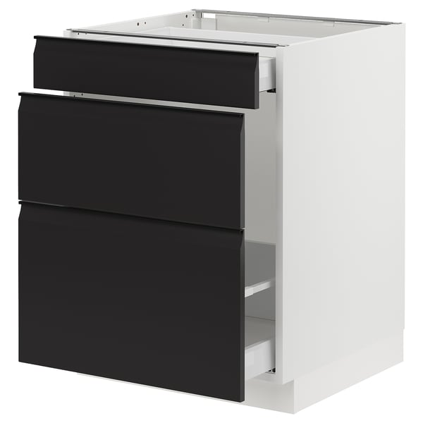 SEKTION / MAXIMERA Gabinete bjo clsf residuos/3frentes, blanco/Upplöv antracita mate, 24x24x30 "