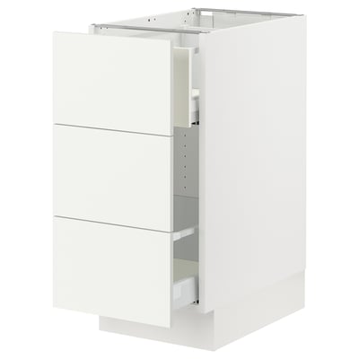 SEKTION / MAXIMERA Gabinete bjo clsf residuos/3frentes, blanco/Vallstena blanco, 15x24x30 "