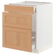 SEKTION / MAXIMERA Gabinete bjo clsf residuos/3frentes, blanco/Vedhamn roble, 24x24x30 "