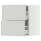 SEKTION / MAXIMERA Gabinete de pared+2 cajones, blanco/Aspudden gris claro, 18x15x20 "