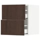 SEKTION / MAXIMERA Gabinete de pared+2 cajones, blanco/Sinarp marrón, 18x15x20 "