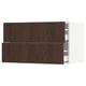 SEKTION / MAXIMERA Gabinete de pared+2 cajones, blanco/Sinarp marrón, 36x15x20 "