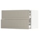 SEKTION / MAXIMERA Gabinete de pared+2 cajones, blanco/Stensund beige, 36x15x20 "