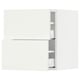 SEKTION / MAXIMERA Gabinete de pared+2 cajones, blanco/Vallstena blanco, 18x15x20 "
