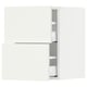 SEKTION / MAXIMERA Gabinete de pared+2 cajones, blanco/Vallstena blanco, 15x15x20 "