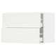 SEKTION / MAXIMERA Gabinete de pared+2 cajones, blanco/Vallstena blanco, 30x15x20 "