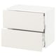 SEKTION / MAXIMERA Gabinete de pared+2 cajones, blanco/Veddinge blanco, 24x15x20 "
