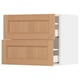 SEKTION / MAXIMERA Gabinete de pared+2 cajones, blanco/Vedhamn roble, 24x15x20 "