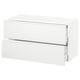 SEKTION / MAXIMERA Gabinete de pared+2 cajones, blanco/Voxtorp blanco mate, 36x15x20 "