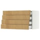 SEKTION / MAXIMERA Gabinete de pared+4 cajones, blanco/Sinarp chapa de roble, 36x15x20 "