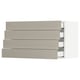 SEKTION / MAXIMERA Gabinete de pared+4 cajones, blanco/Stensund beige, 36x15x20 "