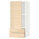 SEKTION / MAXIMERA Gabinete de pared+puerta/2 cajones, blanco/Askersund efecto de fresno claro, 18x15x40 "