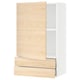 SEKTION / MAXIMERA Gabinete de pared+puerta/2 cajones, blanco/Askersund efecto de fresno claro, 24x15x40 "