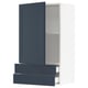 SEKTION / MAXIMERA Gabinete de pared+puerta/2 cajones, blanco Axstad/mate azul, 24x15x40 "