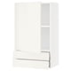 SEKTION / MAXIMERA Gabinete de pared+puerta/2 cajones, blanco/Veddinge blanco, 24x15x40 "