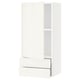 SEKTION / MAXIMERA Gabinete de pared+puerta/2 cajones, blanco/Veddinge blanco, 18x15x40 "