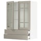 SEKTION / MAXIMERA Gabinete pared+2 prta vdr/2 cajones, blanco/Stensund beige, 30x15x40 "