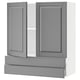 SEKTION / MAXIMERA Gabinete pared+2 puertas/2 cajones, blanco/Bodbyn gris, 36x15x40 "