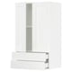 SEKTION / MAXIMERA Gabinete pared+2 puertas/2 cajones, blanco Enköping/blanco efecto madera, 24x15x40 "