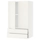 SEKTION / MAXIMERA Gabinete pared+2 puertas/2 cajones, blanco/Veddinge blanco, 24x15x40 "