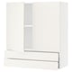 SEKTION / MAXIMERA Gabinete pared+2 puertas/2 cajones, blanco/Veddinge blanco, 36x15x40 "