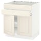 SEKTION / MAXIMERA Gbn bajo estufa/2puertas/2frnt/1cjn, blanco/Bodbyn color hueso, 30x24x30 "