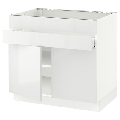 SEKTION / MAXIMERA Gbn bajo estufa/2puertas/2frnt/1cjn, blanco/Ringhult blanco, 36x24x30 "