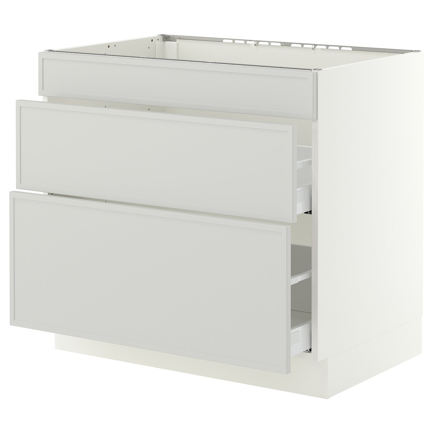 SEKTION / MAXIMERA gbn bajo estufa/extractor int+cajón, blanco/Aspudden ...