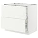 SEKTION / MAXIMERA Gbn bajo estufa/extractor int+cajón, blanco/Vallstena blanco, 36x24x30 "
