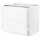Opción: SEKTION / MAXIMERA Gbn bjo freg/clas residuos/2frentes, blanco Enköping/blanco efecto madera, 36x24x30 "