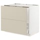 SEKTION / MAXIMERA Gbn bjo freg/clas residuos/2frentes, blanco/Havstorp beige, 36x24x30 "