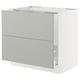 SEKTION / MAXIMERA Gbn bjo freg/clas residuos/2frentes, blanco/Havstorp gris claro, 36x24x30 "