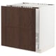 SEKTION / MAXIMERA Gbn bjo freg/clas residuos/2frentes, blanco/Sinarp marrón, 30x24x30 "