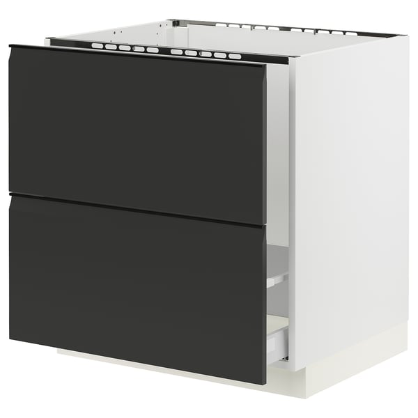 SEKTION / MAXIMERA Gbn bjo freg/clas residuos/2frentes, blanco/Upplöv antracita mate, 30x24x30 "